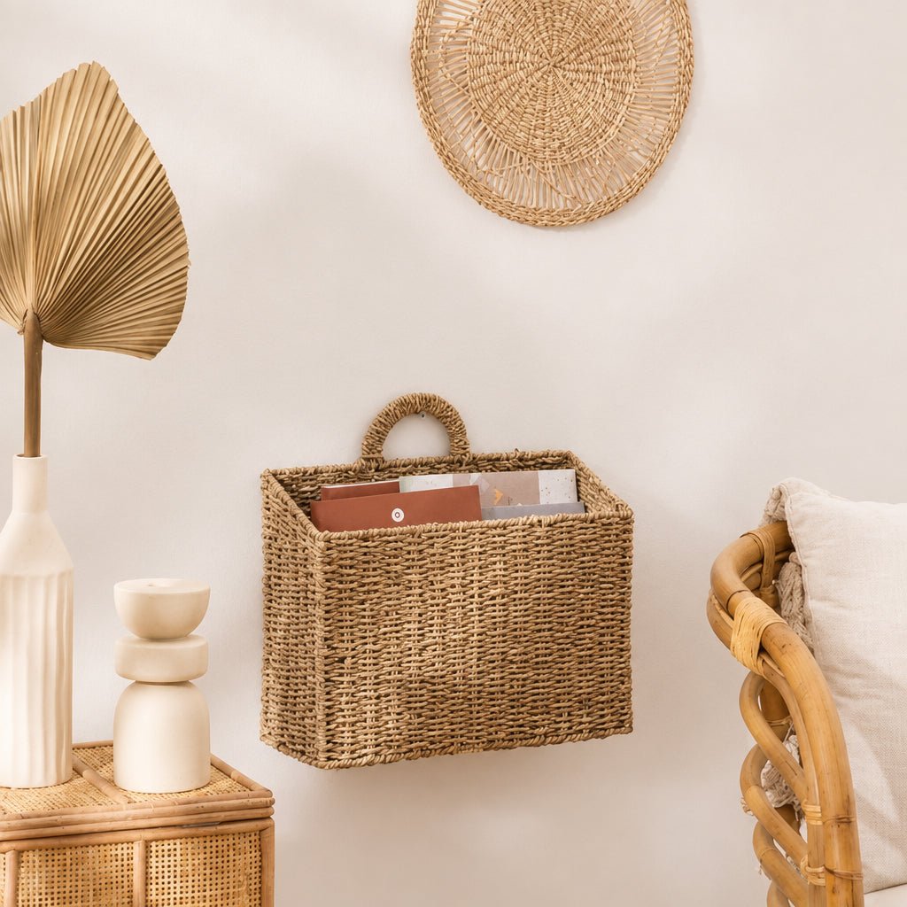 Hengekurv Cora natur 40 x 14 x 37 cm