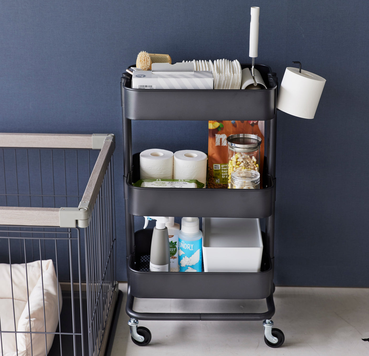 Dorullholder magnetisk sort