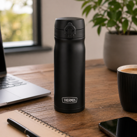 Praktisk termokopp 350 ml til jobb, bil og pendling