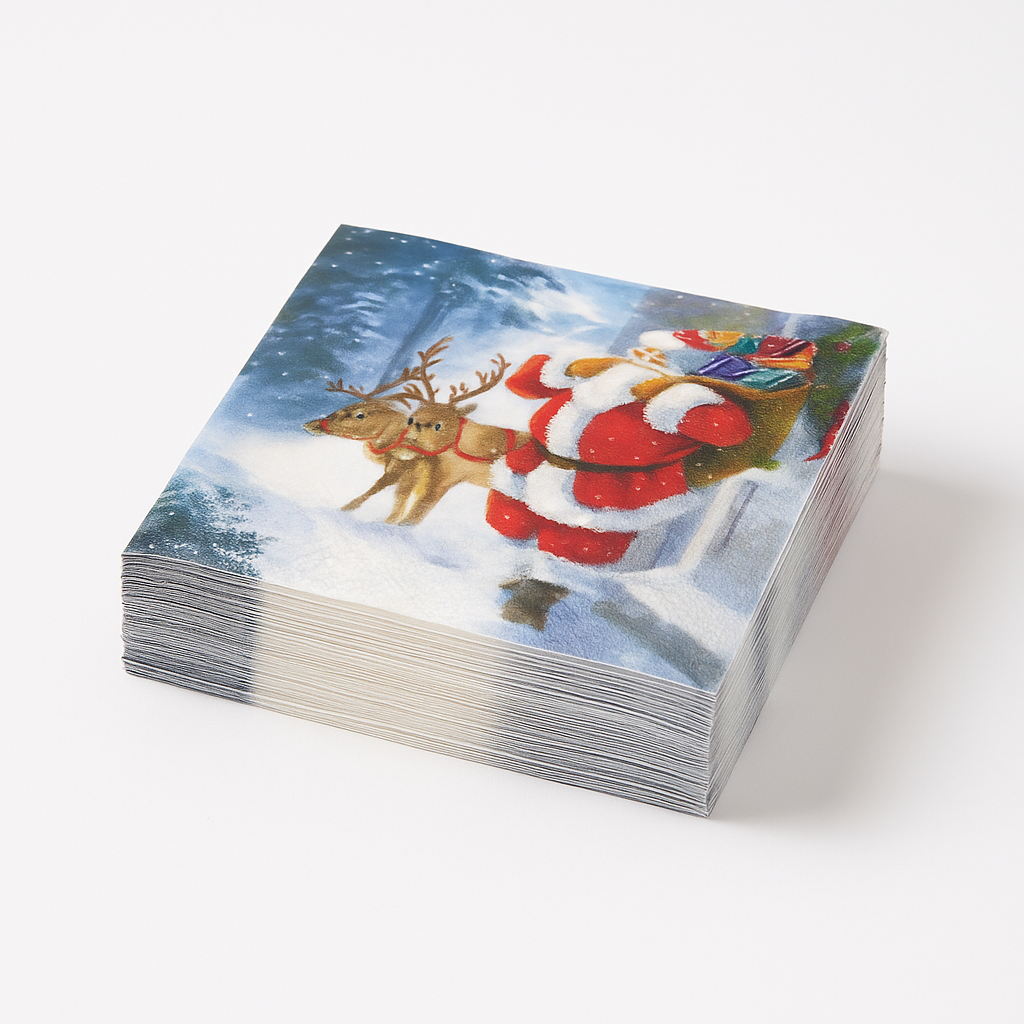 Servietter "Santa is coming" 20 pk