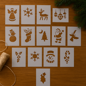 3-pk Julesjablonger 22 x 35 cm