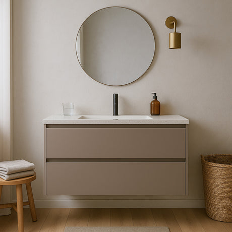 Kontaktplast brun matt – Uni lys brun selvklebende folie fra d-c-fix"