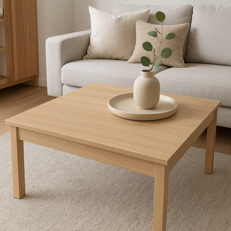 Nærbilde av Tropea Oak kontaktplast – realistisk eikestruktur og åringsmønster