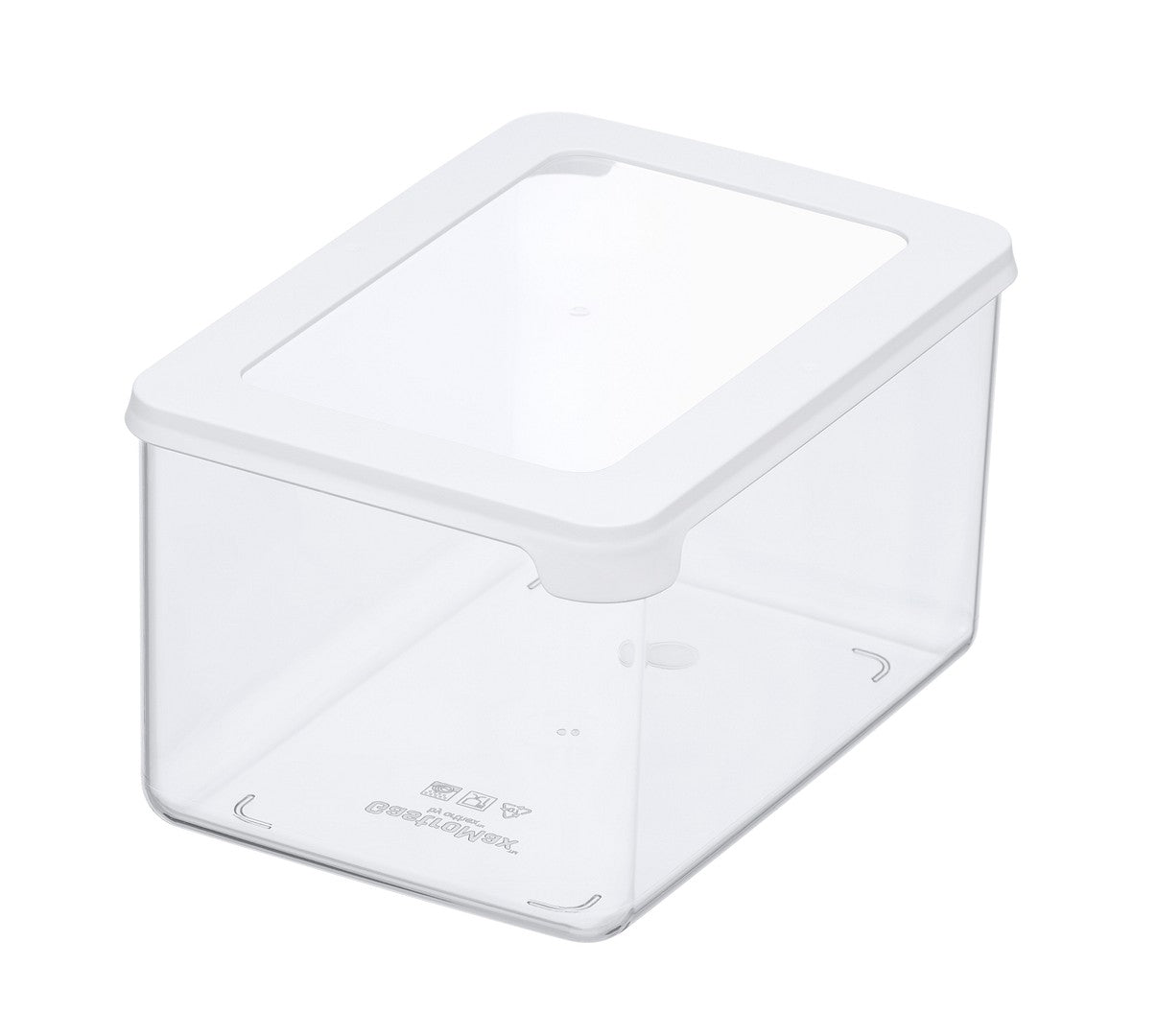 Transparent kjøkkenbeholder til organisering