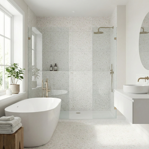 Lisboa Terazzo hvit selvklebende veggfliser