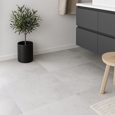 Selvklebende gulvfliser hos Lindas Dekor