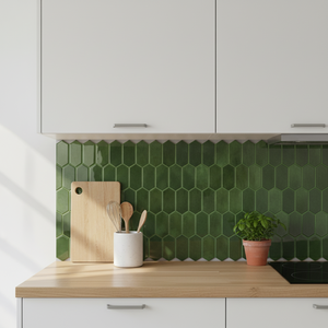 Alexandra grønn selvklebende fliser