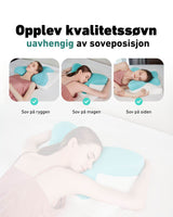 Opplev kvalitetssøvn uavhengig av soveposisjon. Hodeputen er egnet for deg som sover på rygg, mage eller siden.