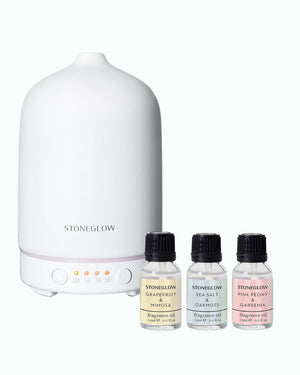 Aromadiffuser startpakke hvit