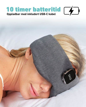 SKG Restore Pro sovemaske med oppladbart batteri via USB-C – opptil 10 timer bruk