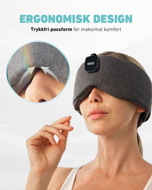 Ergonomisk SKG Restore Pro sovemaske med trykkfri passform for komfort i alle posisjoner
