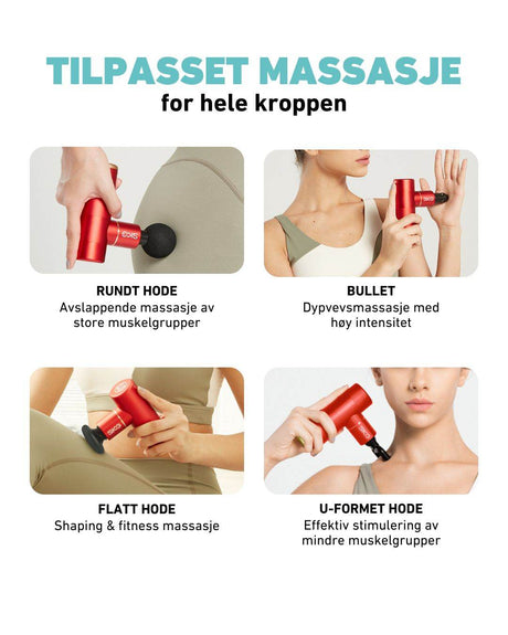 Massasjepistol F3 rød - Lindas Dekor