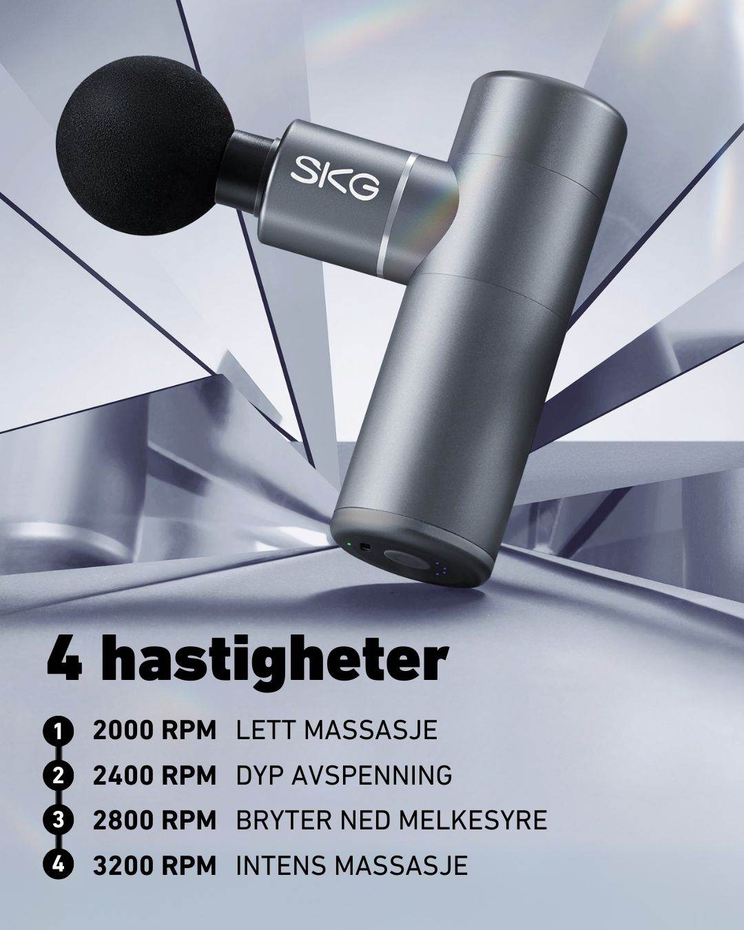 Massasjepistol F3 grå - Lindas Dekor