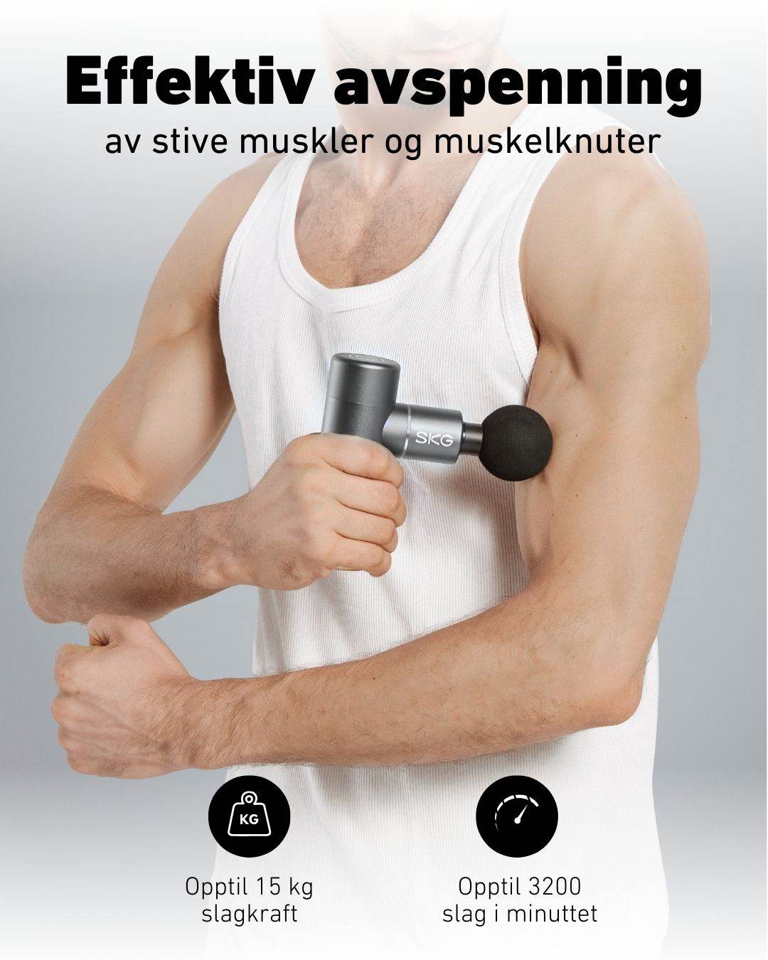 Massasjepistol F3 grå - Lindas Dekor