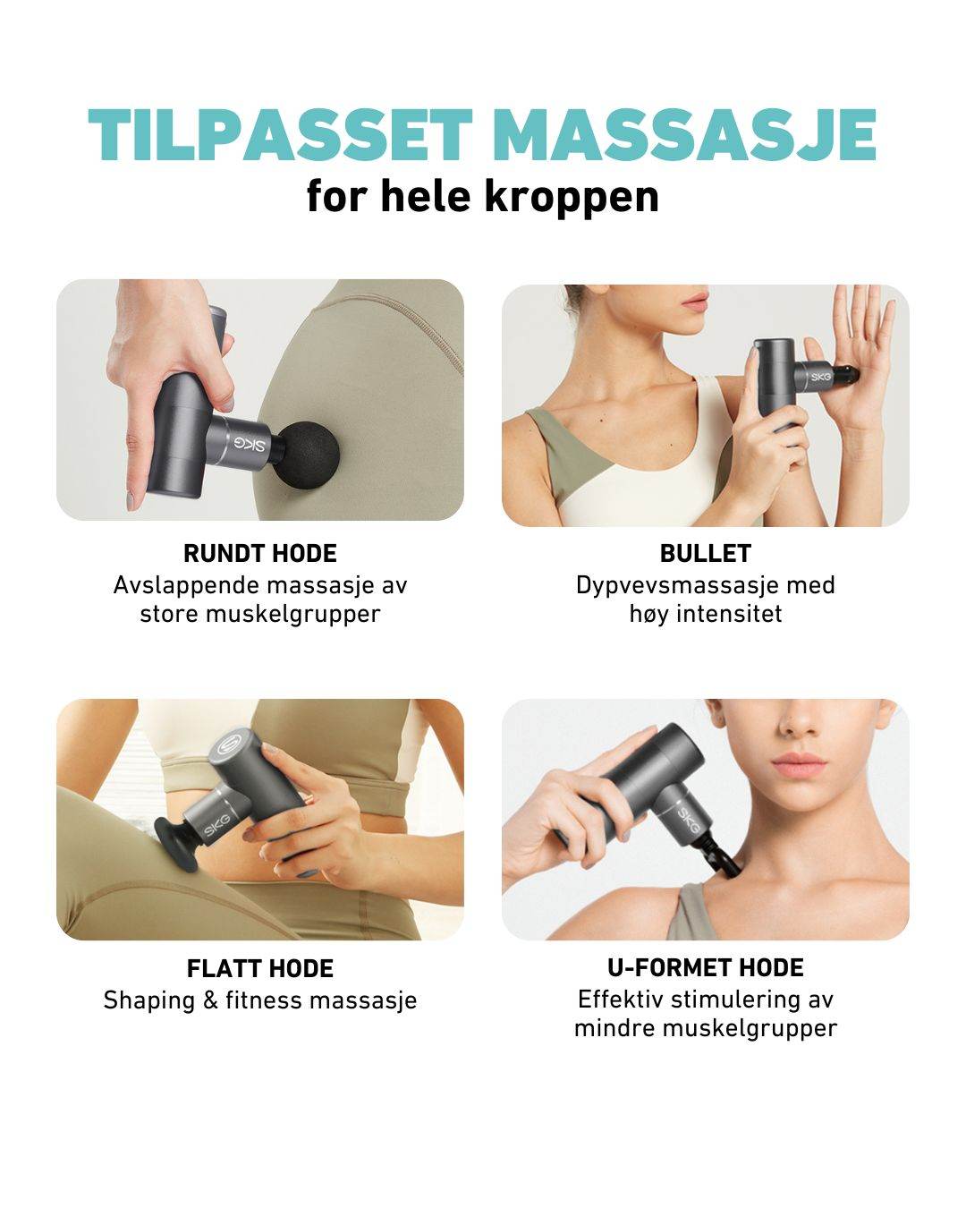 Massasjepistol F3 grå - Lindas Dekor