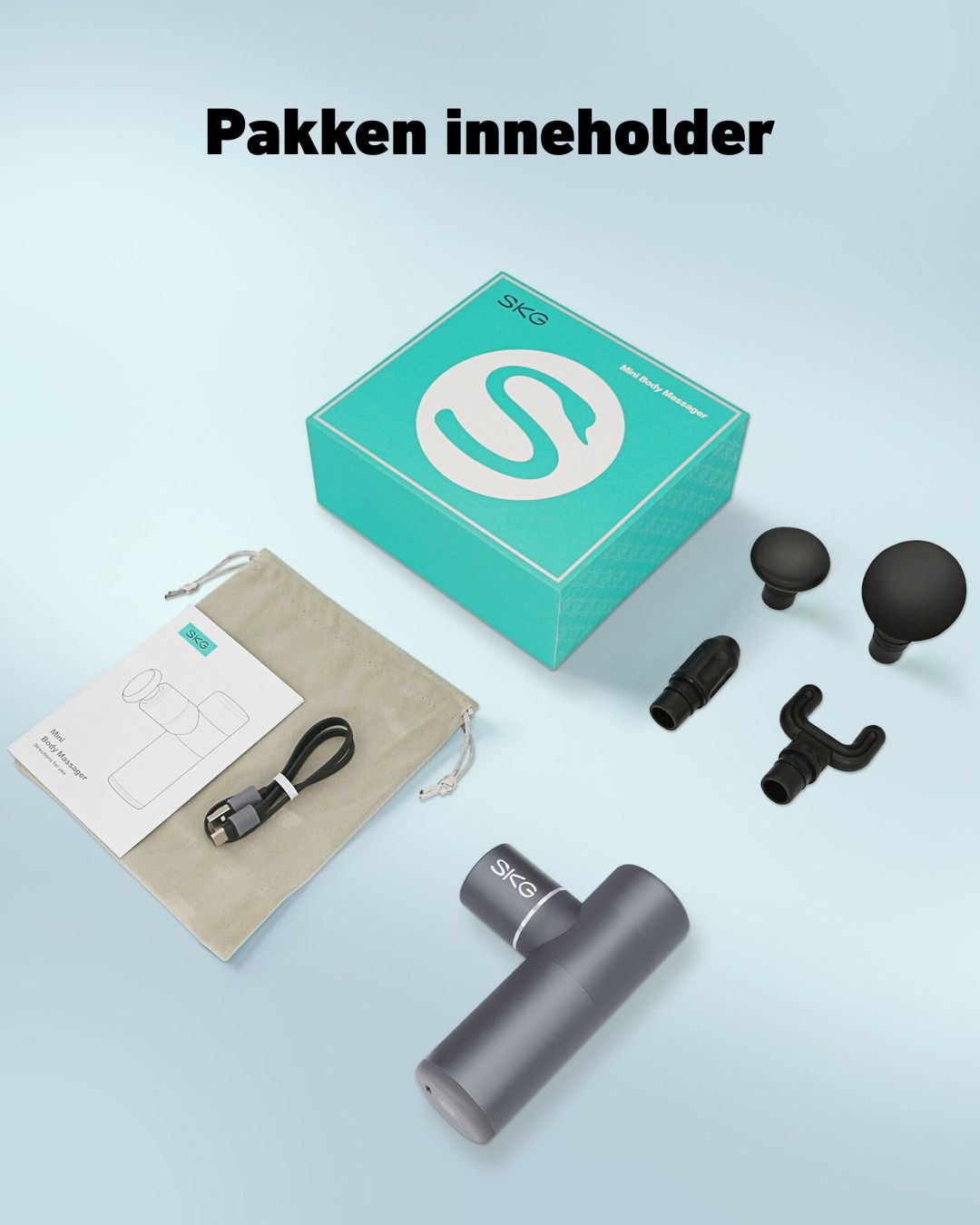 Massasjepistol F3 grå