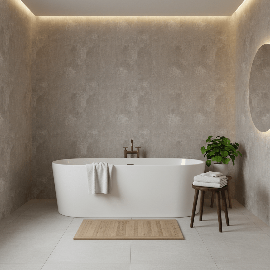 Premium Limewash beige kontaktplast - Lindas Dekor