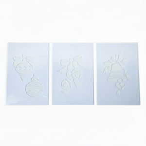 3-pk Julesjablonger 22 x 35 cm