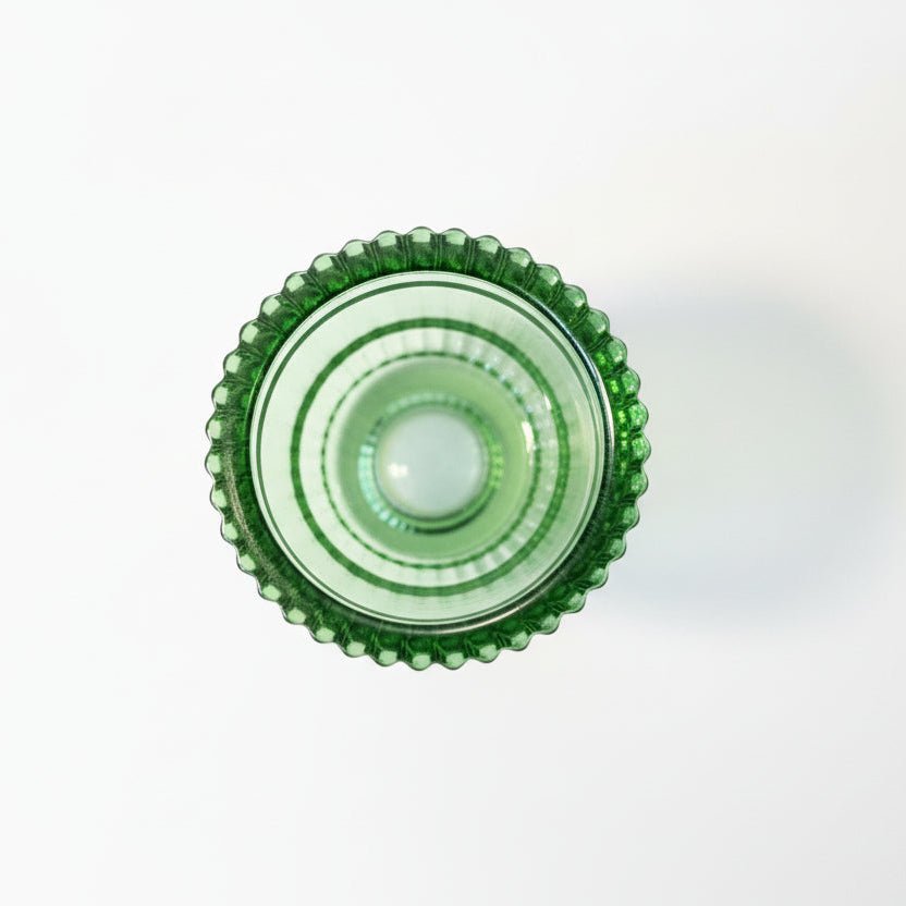 Vendbar lysestake grønn 8,8 cm - Lindas Dekor