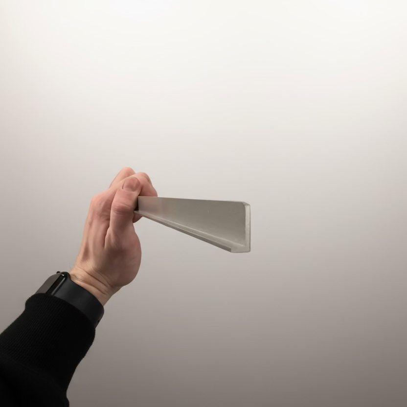 4-pk Endelister til baderomsplater aluminium 1200 mm