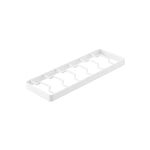 Stor hvid skålstativ 32 x 11 cm