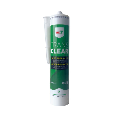 Bilde av TEC7 Transparent fugemasse til usynlig og diskret fuging på glass og lyse flater.