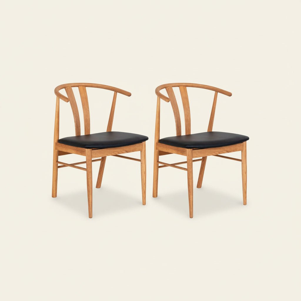 2 - pk Artenara spisestol oak veneer - Lindas Dekor
