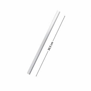 10-pk Endelister til selvklebende fliser, sølv