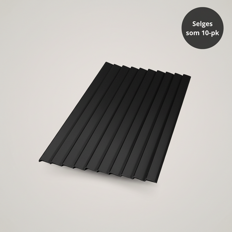 Endelister i sort til selvklebende fliser – enkel montering og moderne design"

