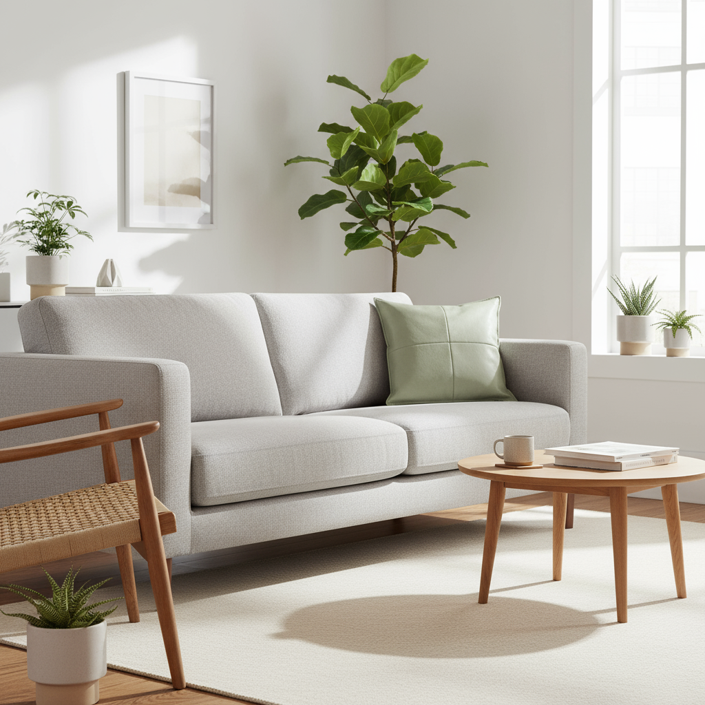 Putetrekk kunstlær grønn 45 × 45 cm