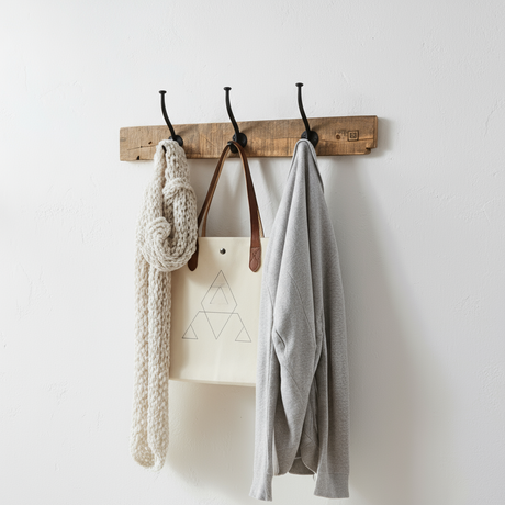 Fausko knaggrekke med rustikk finish fra Lindas Dekor