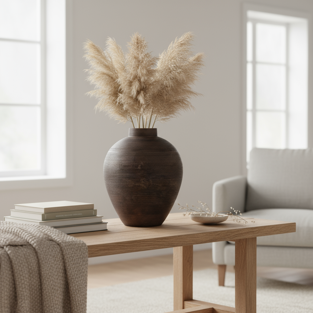 Dekorativ krukke i mangotre fra Lindas Dekor