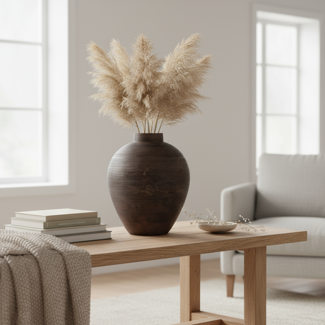 Dekorativ krukke i mangotre fra Lindas Dekor