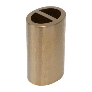 Bronsefarget metallholder til tannbørster Halvor Bakke