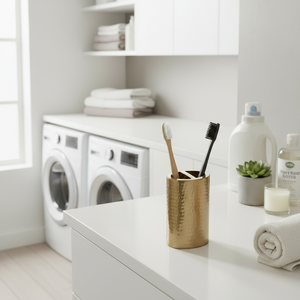 Luksuriøs baderomsdetalj fra Lutz-serien Halvor Bakke