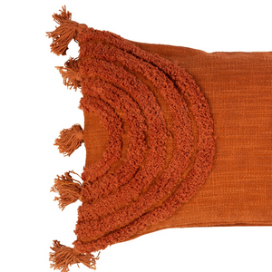 nærbilde. Vevd putetrekk i 100 % bomull med struktur