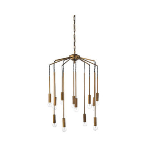 moderne klaseformet lampe i gull metall