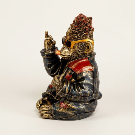 Rockeape figur antikkgull - Lindas Dekor