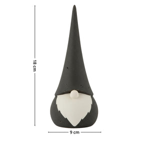 Keramikk nisse sort stor