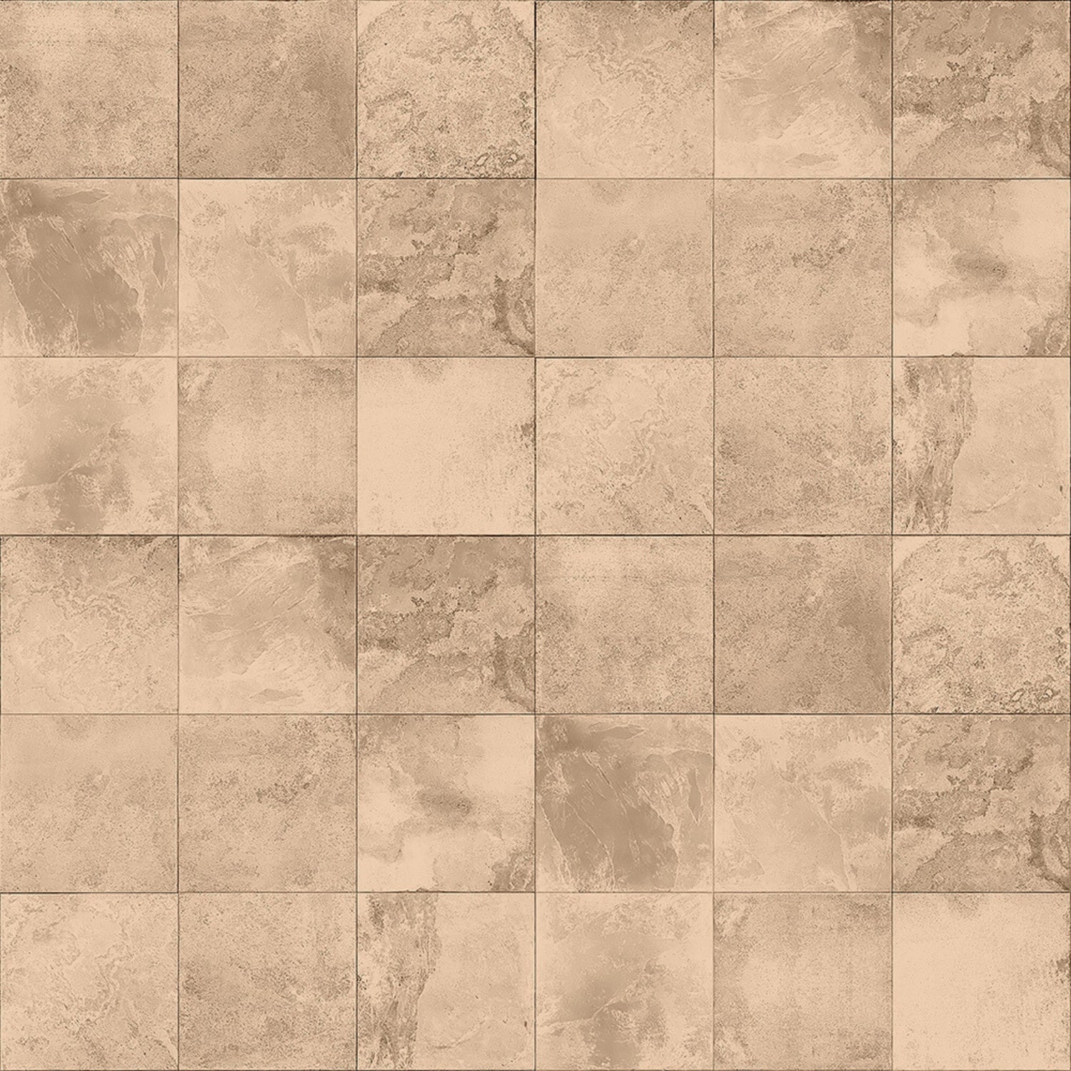 Bodø sand selvklebende fliser - varmt sandfarget steinmønster for kjøkken og bad