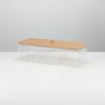 Förvaringslåda med bambulock 23 x 9,5 x 6,5 cm