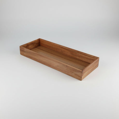Stabelbar organiseringsbrett i tre/akasie 37,5 x 15 x 5 cm - Lindas Dekor