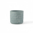 Liten blomsterpotte i lyseblå keramikk, 12,5x12,5 cm for grønnplanter