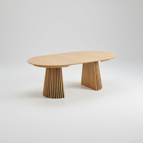 Osaka uttrekkbart spisebord natur eikefiner 120–200 cm - Lindas Dekor