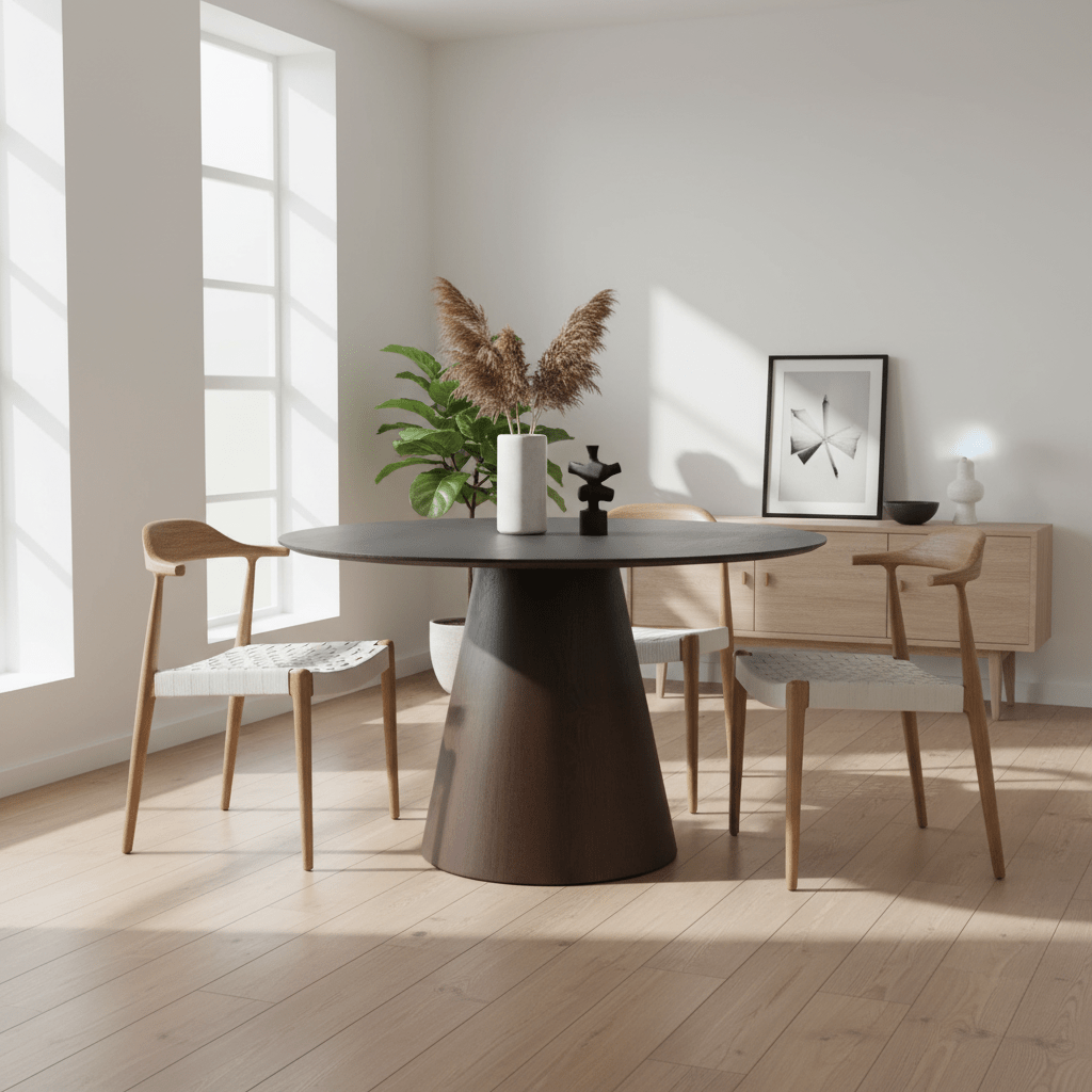 Bolton spisebord valnøtt finér 120 cm - Lindas Dekor Spisebord