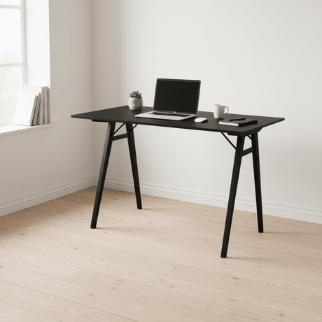 Vojens skrivebord sort 120 × 60 cm - Lindas Dekor