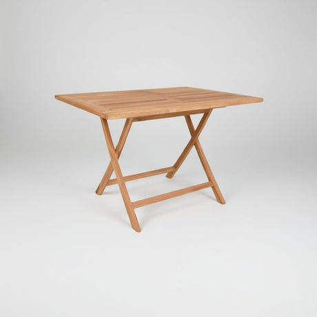 Kvadratisk produktbillede af Oviedo spisebord i teak 120x80 cm