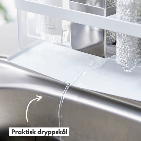 Såpeholder med dryppskål hvit - Lindas Dekor