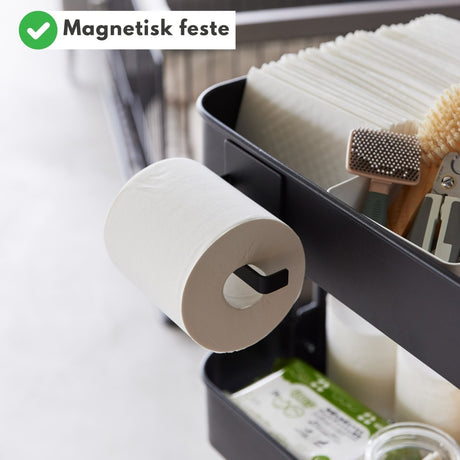 Dorullholder magnetisk sort - Lindas Dekor