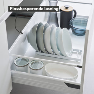 Skålstativ stor hvit